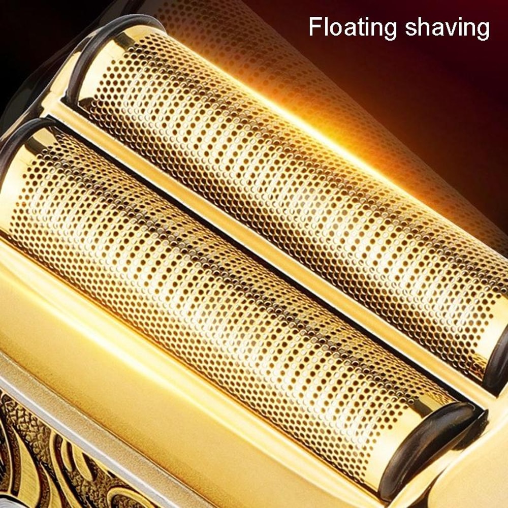 2in1 Bald Head Shaver Hair Clipper Kit Waterproof USB Rechargeable Grooming Set For Men 8