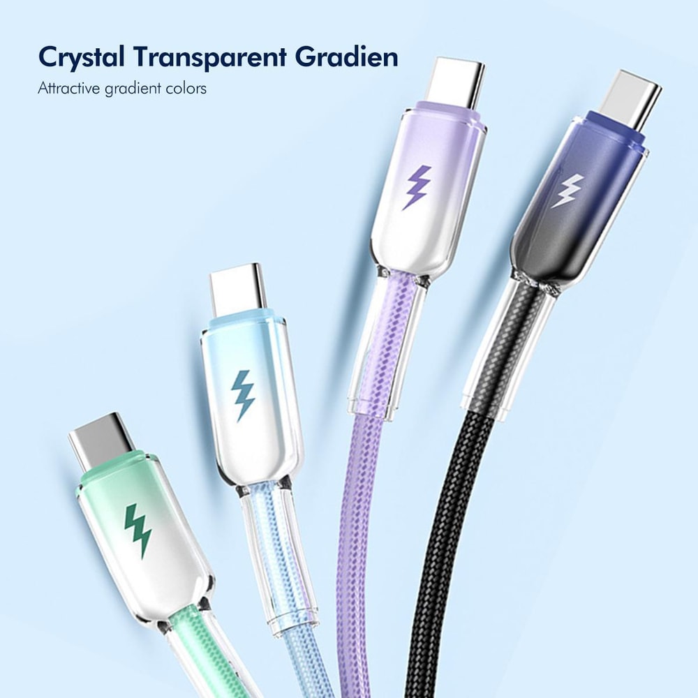 IceCool Fast Charging USB C Cable Nylon Braided Data Cable 1