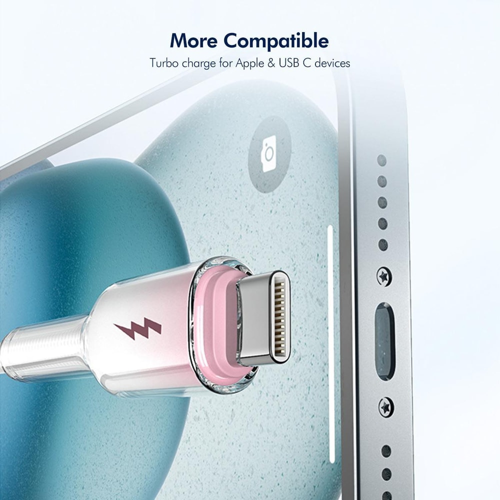 IceCool Fast Charging USB C Cable Nylon Braided Data Cable 9