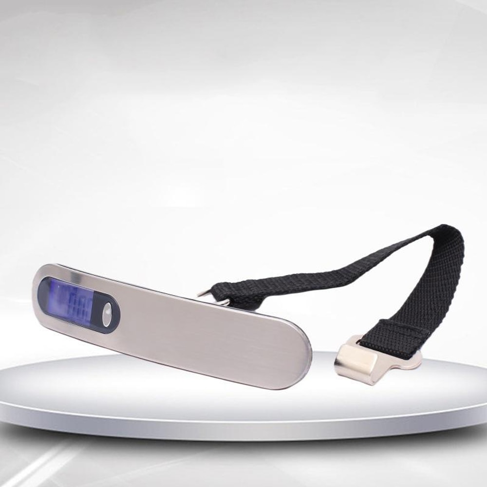 Digital Luggage Scale Portable Travel Weight Checker With LCD Display Stainless Steel Hook 4