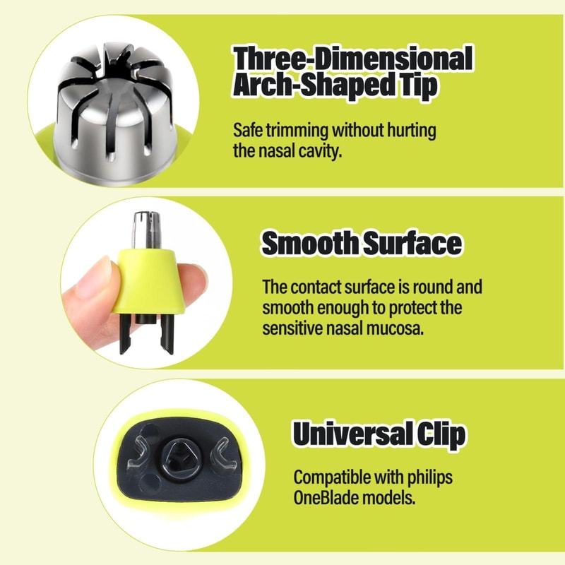 OneBlade Replacement Blade For Nose Hair Trimmer Precision Shaving Heads 2