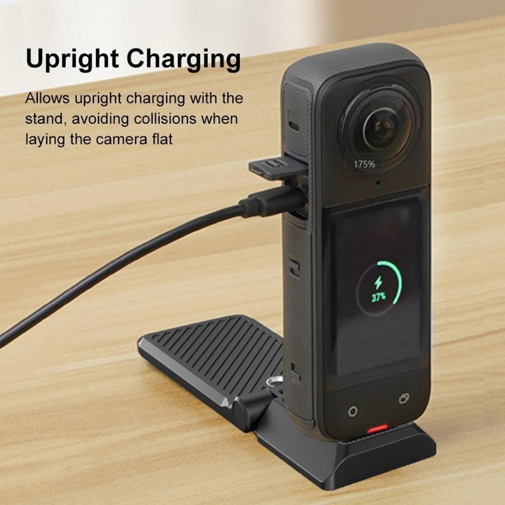 Magnetic Mount L Bracket for Insta360 & DJI Pocket, Foldable Action Camera Stand