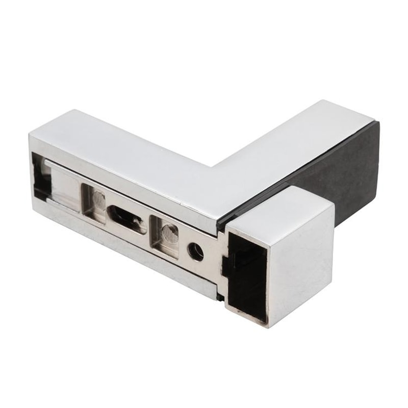 Adjustable Zinc Alloy Glass Shelf Bracket Clip Polished FType Support Holder 2