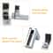 Adjustable Zinc Alloy Glass Shelf Bracket Clip Polished FType Support Holder 4