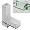 Adjustable Zinc Alloy Glass Shelf Bracket Clip Polished FType Support Holder 7