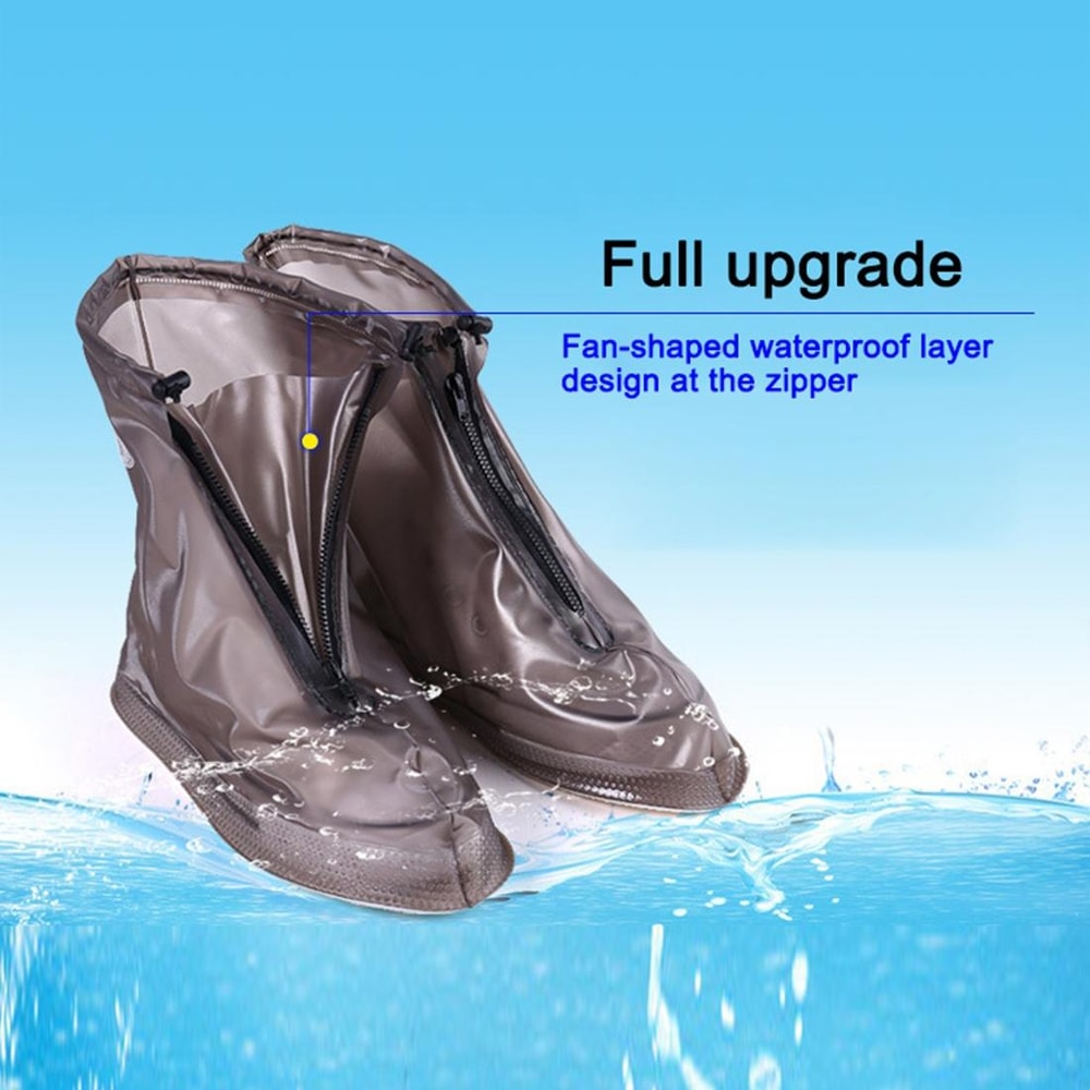 Waterproof Non Slip Shoe Covers Reusable Thick Sole Rain Protectors 5