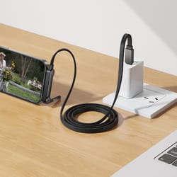 60w fast charging usb c to usb c cable with stand for phones & laptops