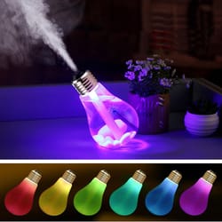 bulb design aromatherapy humidifier with led light portable air humidifier for home car office
