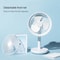 USB Rechargeable Mini Desk Fan With 3 Speed Quiet Cooling For Office Dorm Travel 1