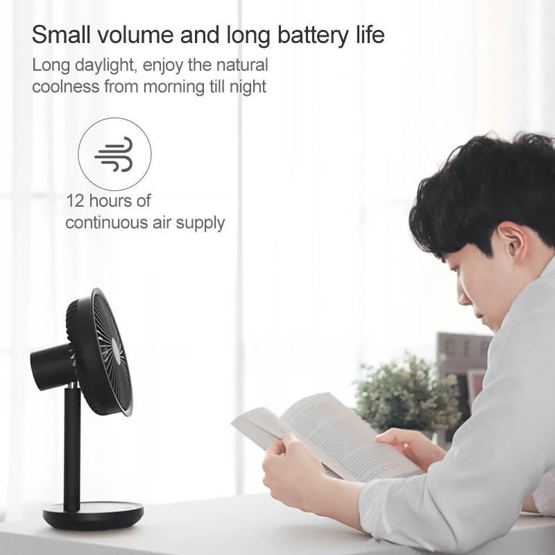 USB Rechargeable Mini Desk Fan With 3 Speed Quiet Cooling For Office Dorm Travel 5