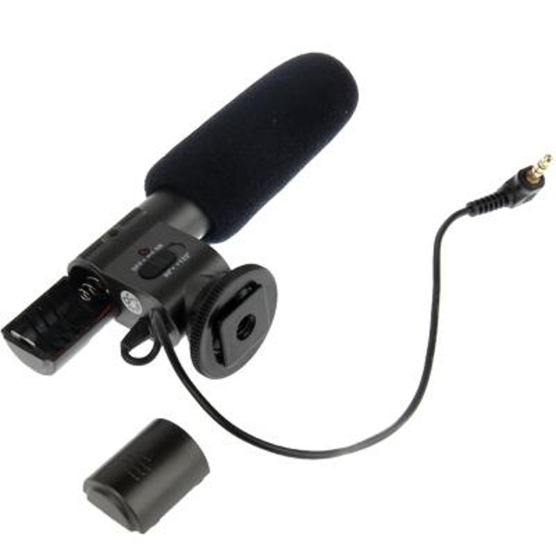Mini Stereo Shotgun Microphone For Camcorder DSLR Video Recording 2