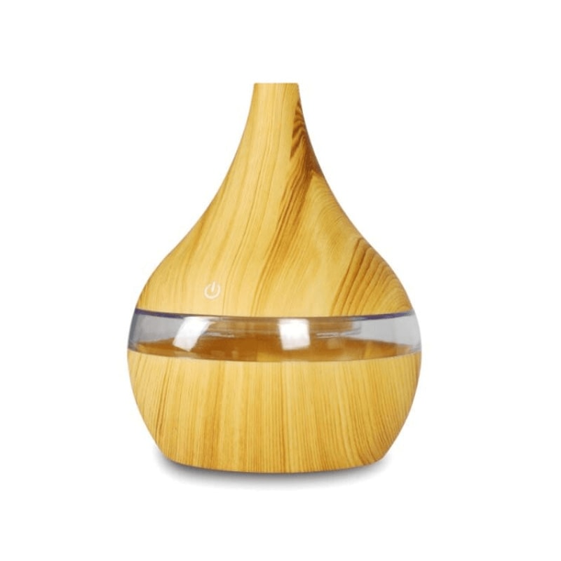300ml USB Aroma Diffuser Ultrasonic Humidifier With Wood Grain Finish Quiet Cool Mist Aromatherapy 12
