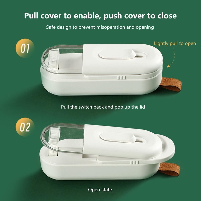2in1 Mini Vacuum Bag Sealer With Cutter Portable Magnetic Food Sealing Machine 4