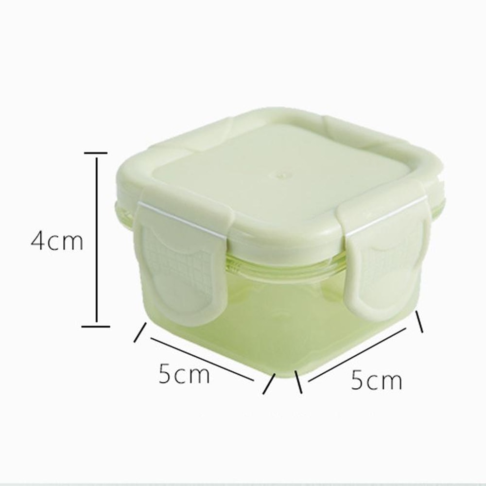 60ml Baby Food Storage Container Leakproof BPAFree Mini Portion Control Container Set 5