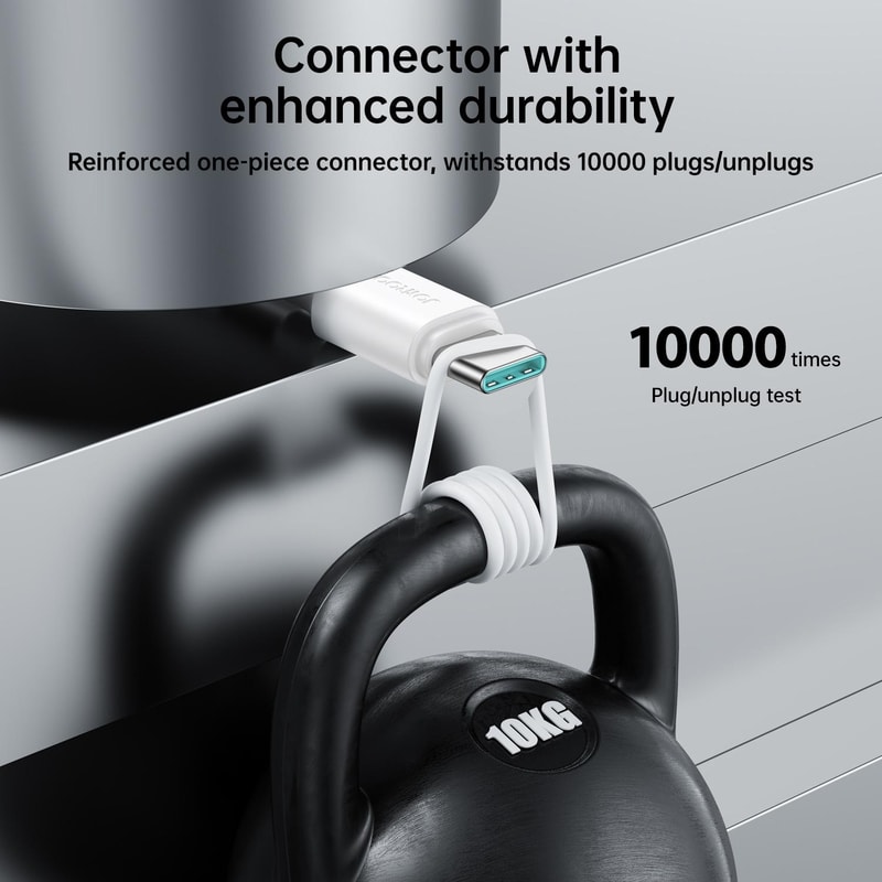 3A Fast Charging USB To USB C Cable Durable Flexible Data Sync Cord 7