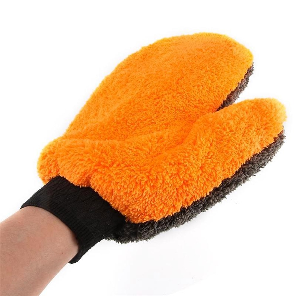 Premium Car Wash Mitt Coral Fleece Microfiber Wash Glove For Auto Motorcycle Home Cleaning 1