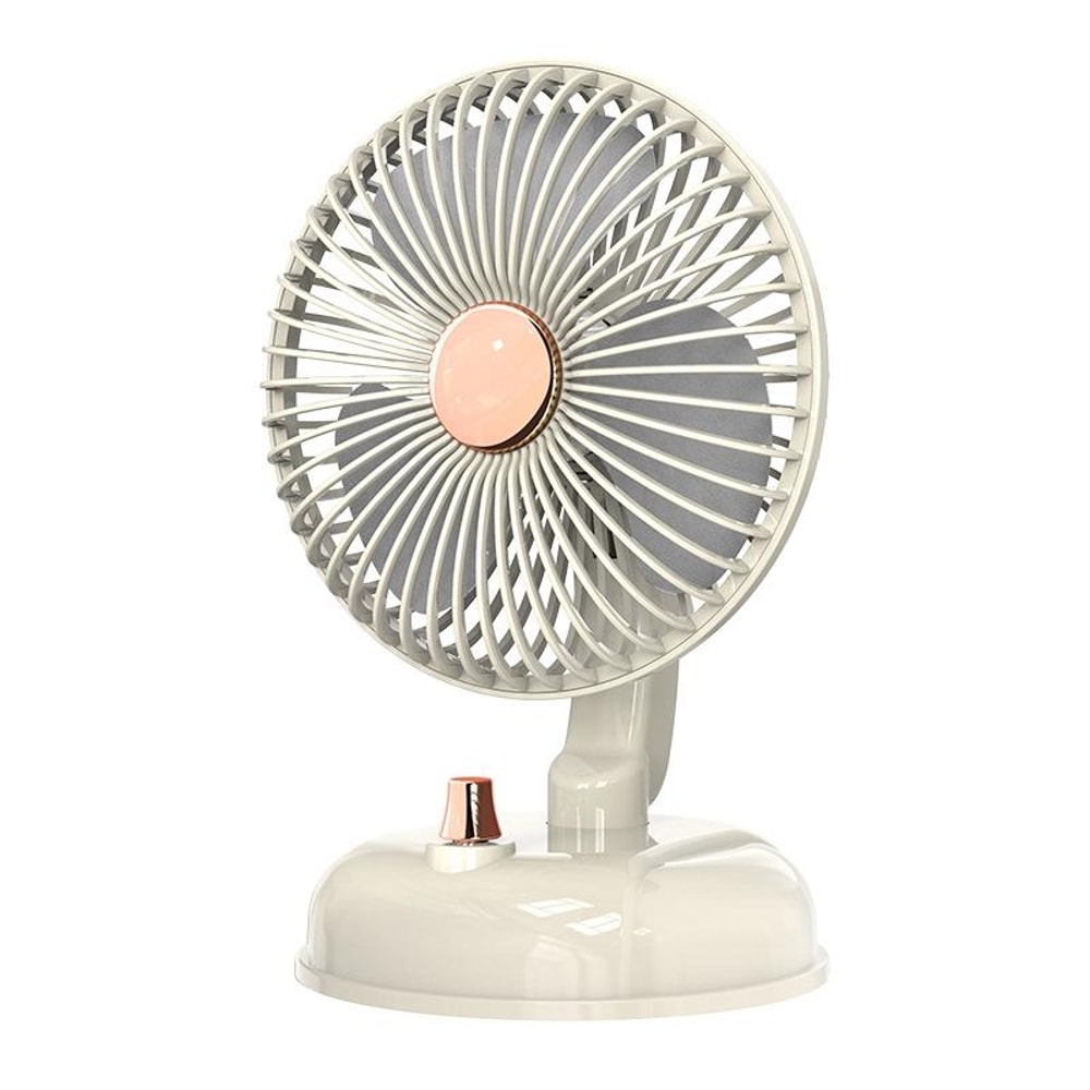 Retro Portable USB Fan With Quiet Oscillation And Adjustable Speed For Desk And Travel 7