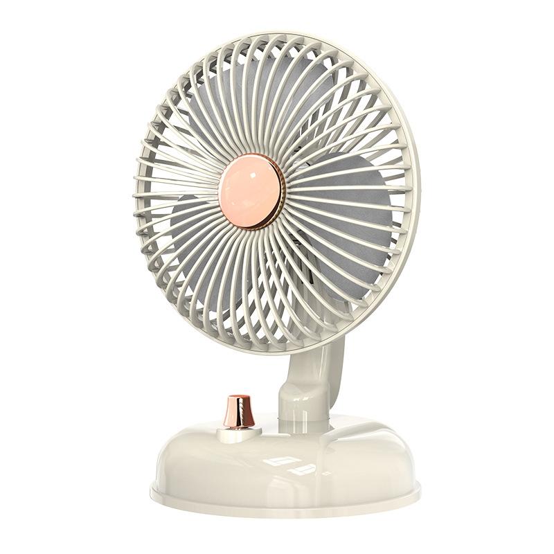 Retro Portable USB Fan With Quiet Oscillation And Adjustable Speed For Desk And Travel 7