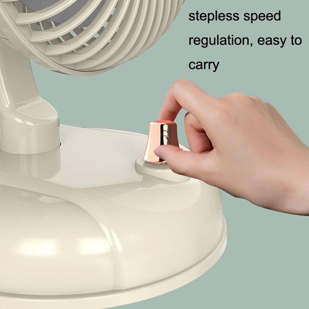Retro Portable USB Fan With Quiet Oscillation And Adjustable Speed For Desk And Travel 1