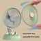 Retro Portable USB Fan With Quiet Oscillation And Adjustable Speed For Desk And Travel 4