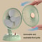 Retro Portable USB Fan With Quiet Oscillation And Adjustable Speed For Desk And Travel 4