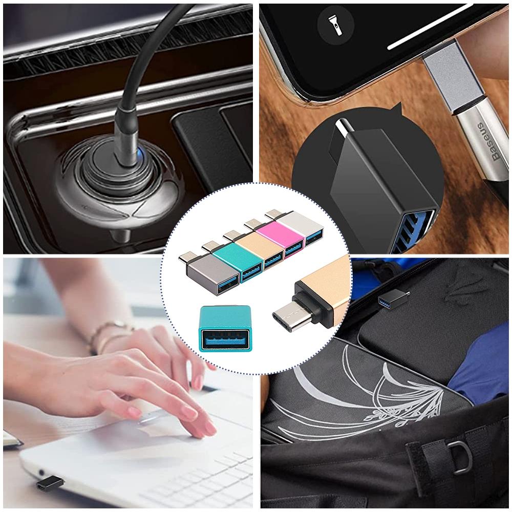 Aluminum USB C To USB Adapter Fast Charge Data Sync Type C 31 Converter 11