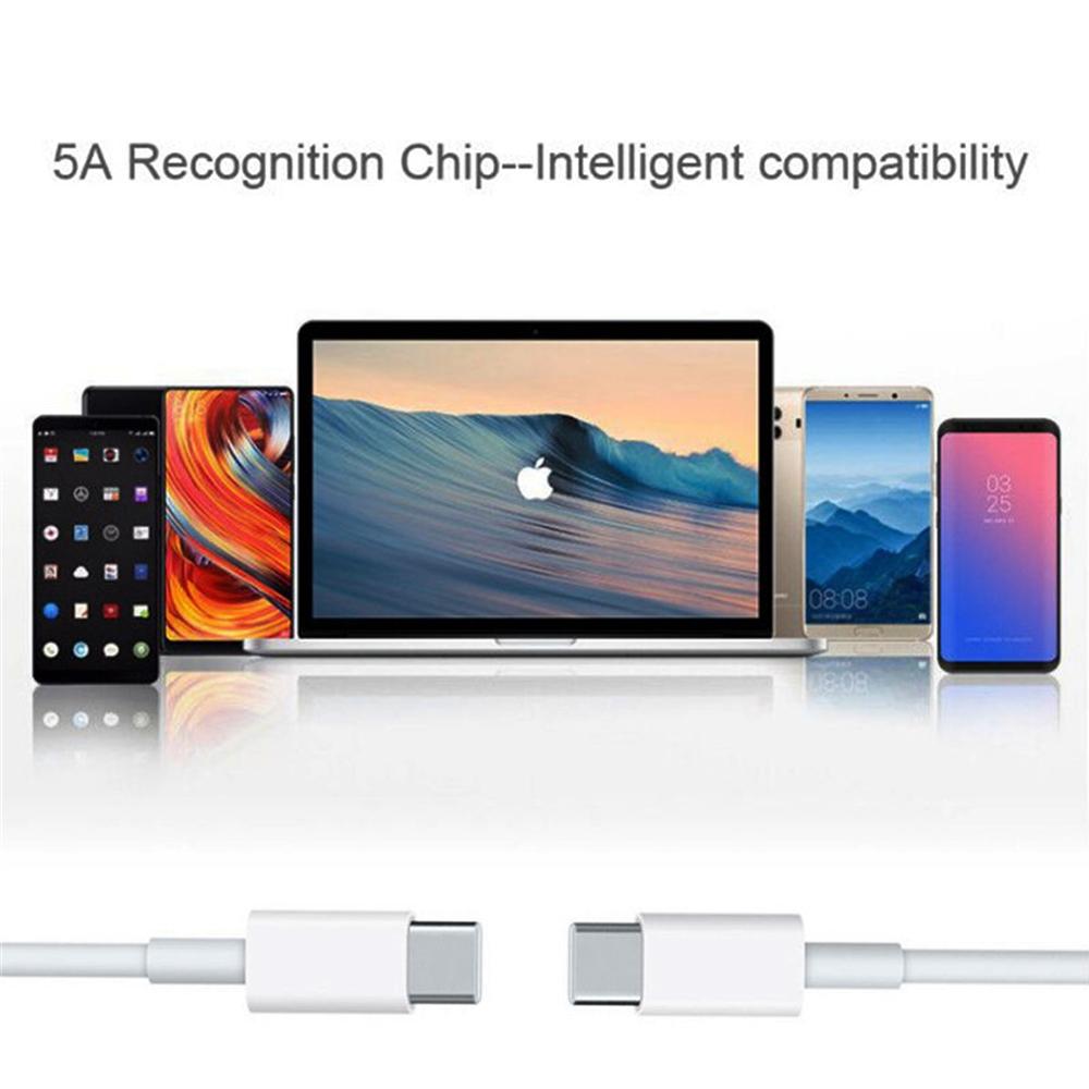 120W USB C Fast Charging Cable Type C To Type C Data Power Cord 7