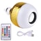 Bluetooth Speaker Light Bulb 12W Smart LED Music Lamp With Remote Control 5