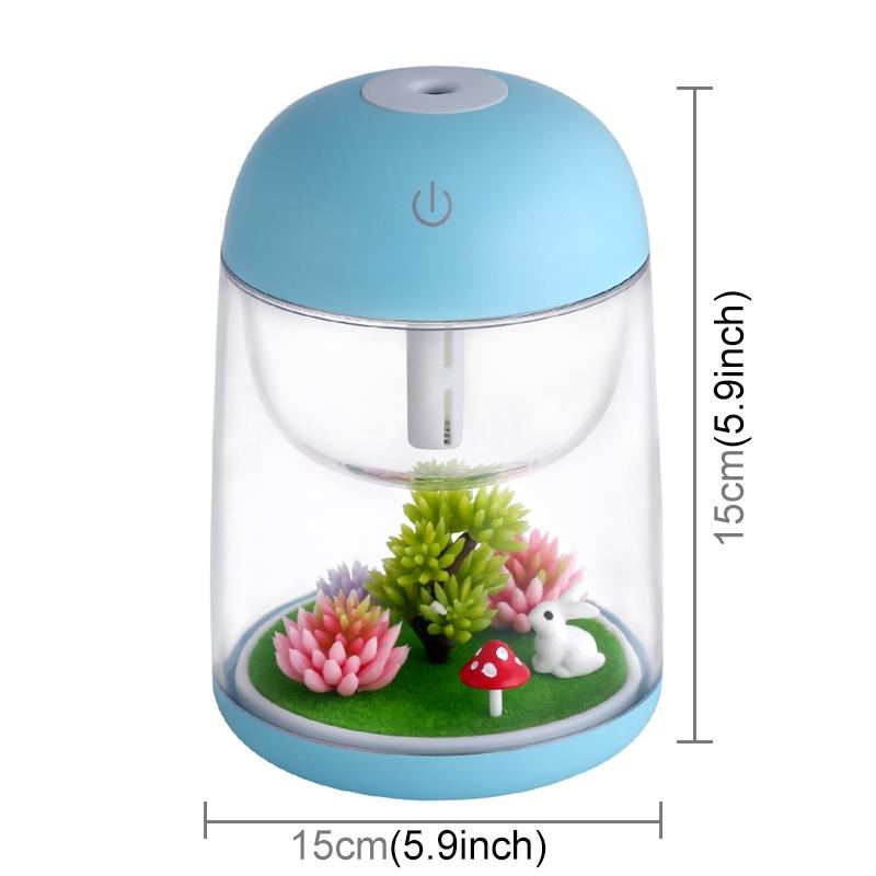 Portable USB Mini Humidifier With LED Light Quiet Car Diffuser Air Moisturizer 1
