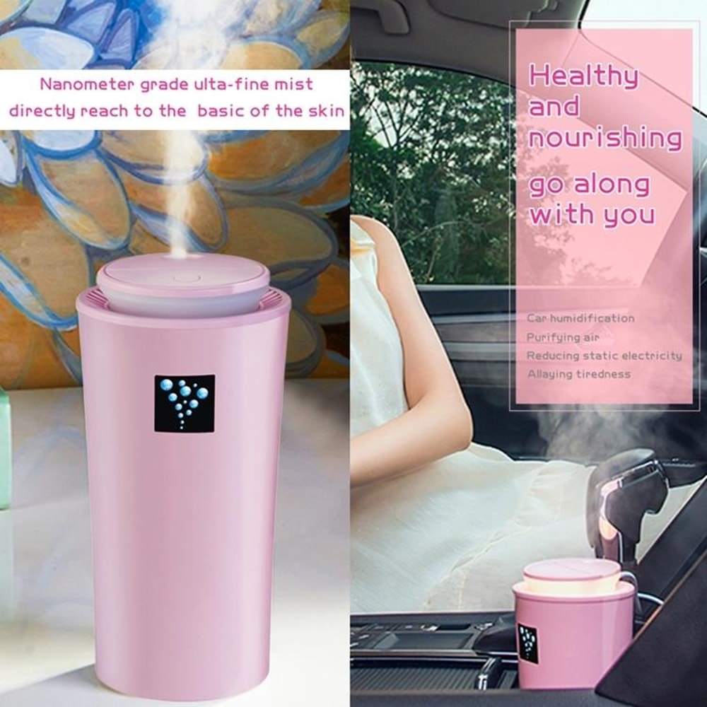 Portable Mini Humidifier With LED Night Light LeakProof USB Air Humidifier For Home Car 4