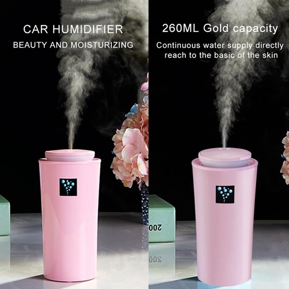 Portable Mini Humidifier With LED Night Light LeakProof USB Air Humidifier For Home Car 5