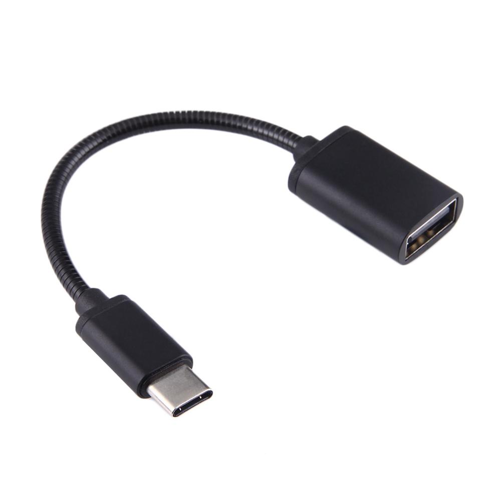 USB C OTG Adapter Cable Metal USB To USB C Male Fast Data Transfer Charger 0