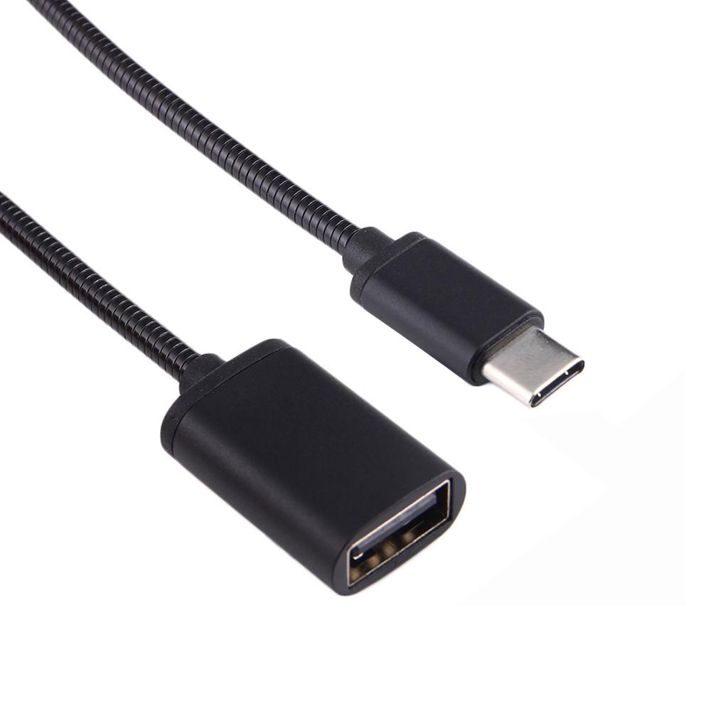 USB C OTG Adapter Cable Metal USB To USB C Male Fast Data Transfer Charger 6