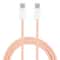 Macaron Braided USB C To USB C Cable Fast Charging 20W Durable Type C Data Sync Cable 0