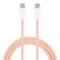 Macaron Braided USB C To USB C Cable Fast Charging 20W Durable Type C Data Sync Cable 0