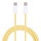 Macaron Braided USB C To USB C Cable Fast Charging 20W Durable Type C Data Sync Cable 2