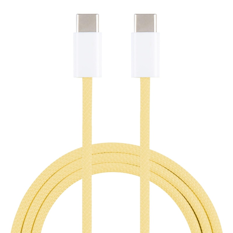 Macaron Braided USB C To USB C Cable Fast Charging 20W Durable Type C Data Sync Cable 2