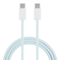 Macaron Braided USB C To USB C Cable Fast Charging 20W Durable Type C Data Sync Cable 4