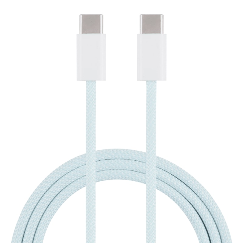 Macaron Braided USB C To USB C Cable Fast Charging 20W Durable Type C Data Sync Cable 4