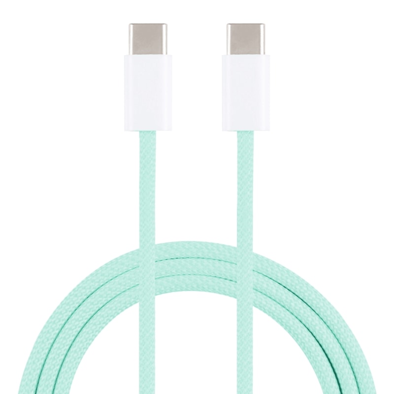 Macaron Braided USB C To USB C Cable Fast Charging 20W Durable Type C Data Sync Cable 8