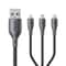 3 In 1 Fast Charging Cable 66W Universal Multi Charging Cable USB To Type C Lightning Micro 2
