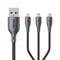 3 In 1 Fast Charging Cable 66W Universal Multi Charging Cable USB To Type C Lightning Micro 2
