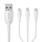3 In 1 Fast Charging Cable 66W Universal Multi Charging Cable USB To Type C Lightning Micro 3