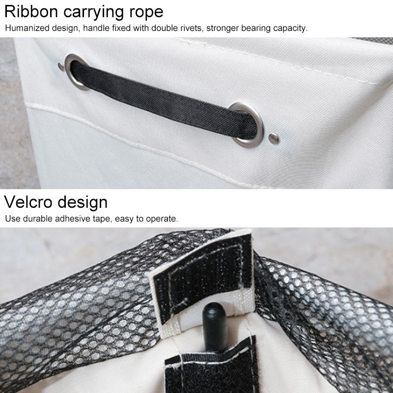 Foldable Laundry Basket With Wheels Waterproof Laundry Hamper Organizer Bin 2