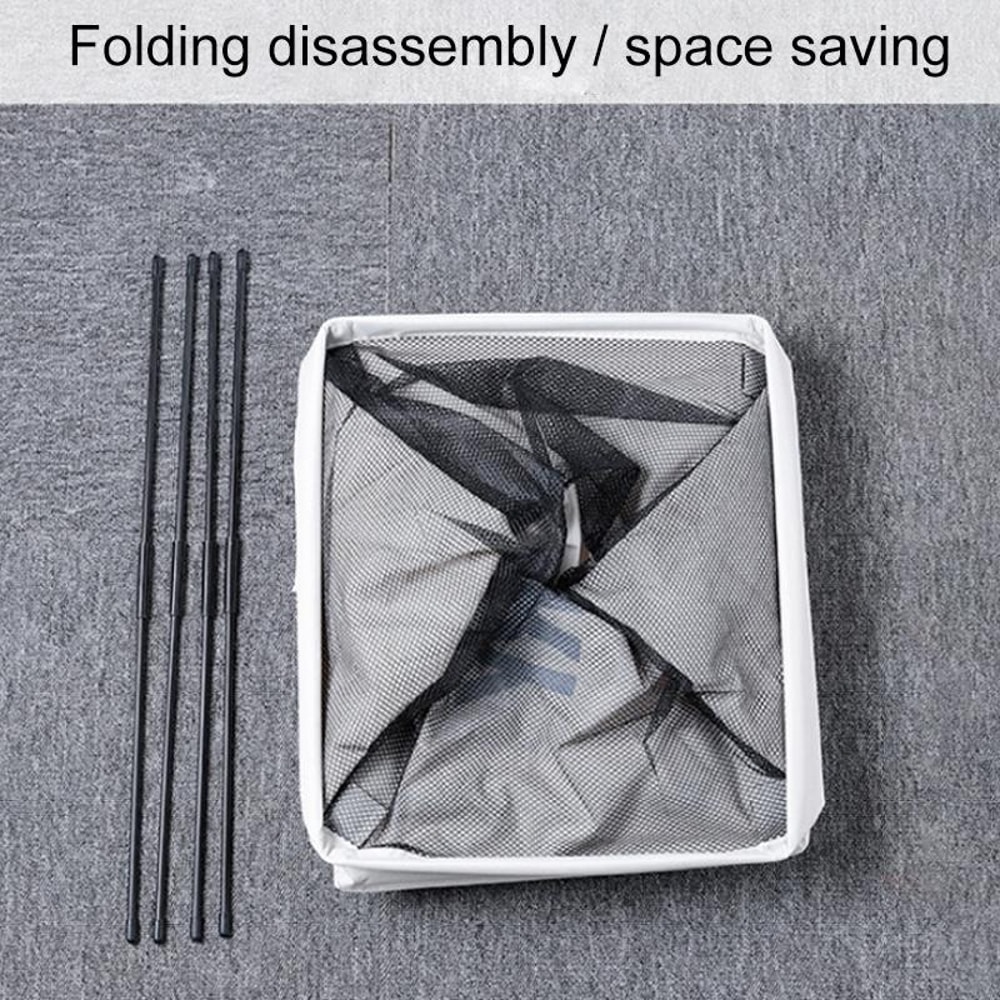 Foldable Laundry Basket With Wheels Waterproof Laundry Hamper Organizer Bin 4