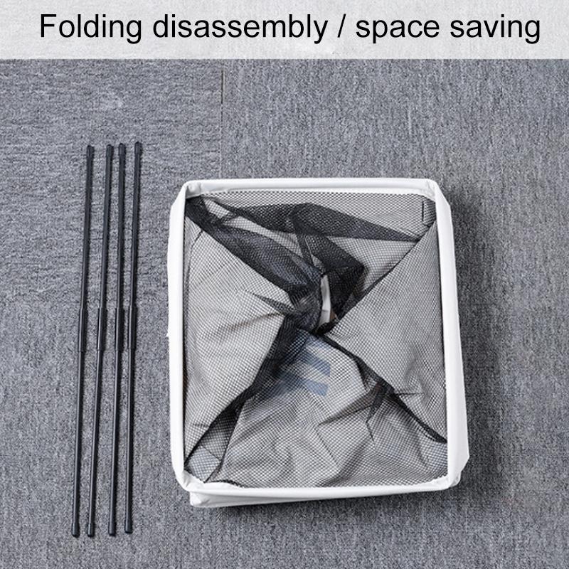 Foldable Laundry Basket With Wheels Waterproof Laundry Hamper Organizer Bin 4