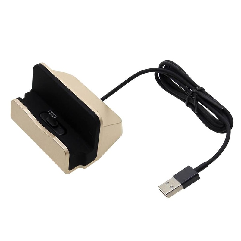 USB C Charging Dock Stand With Data Sync Base For Smartphones Type C Fast Charger Cradle 2