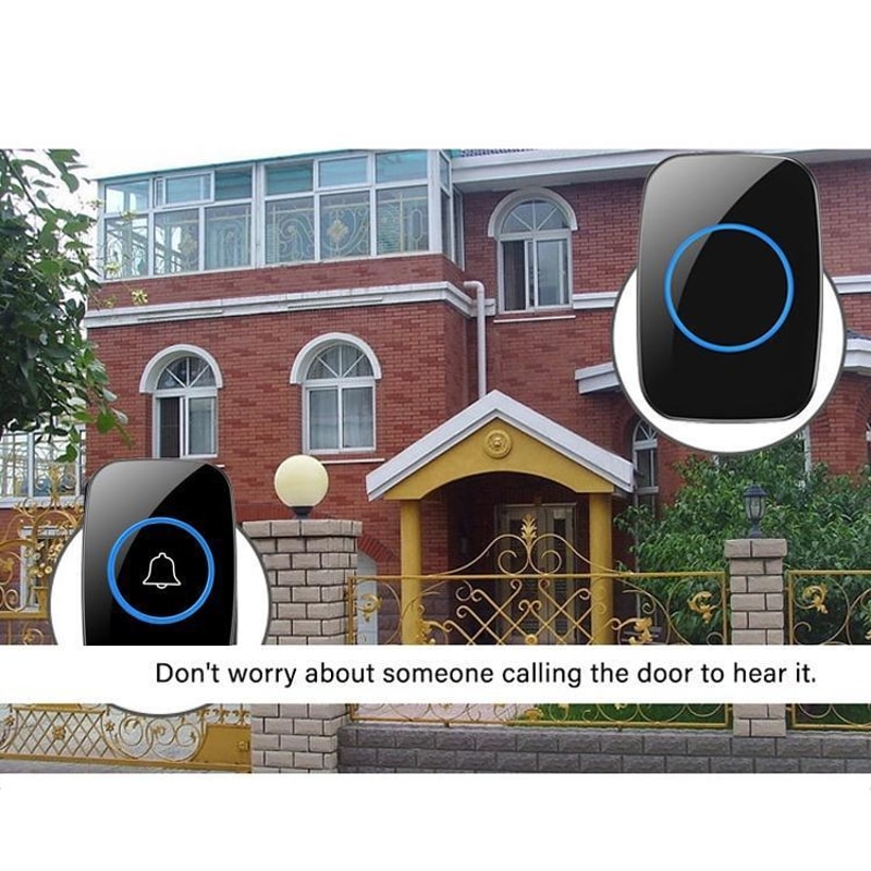 300m Wireless Doorbell PlugIn Receiver Waterproof Smart Doorbell Kit 1
