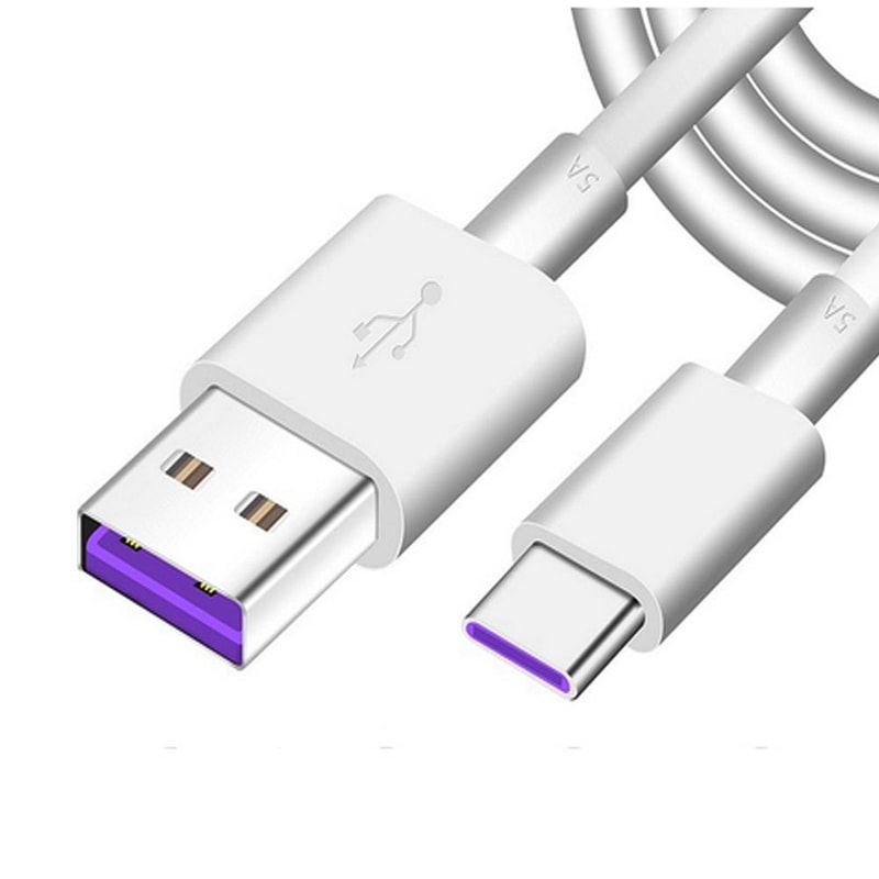 5A Fast Charging USB To Type C Cable Durable High Speed Data Sync Cord 0