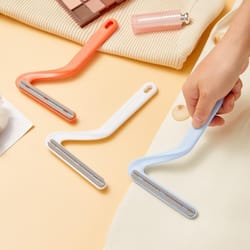 double-sided lint remover brush for clothes & fabric care